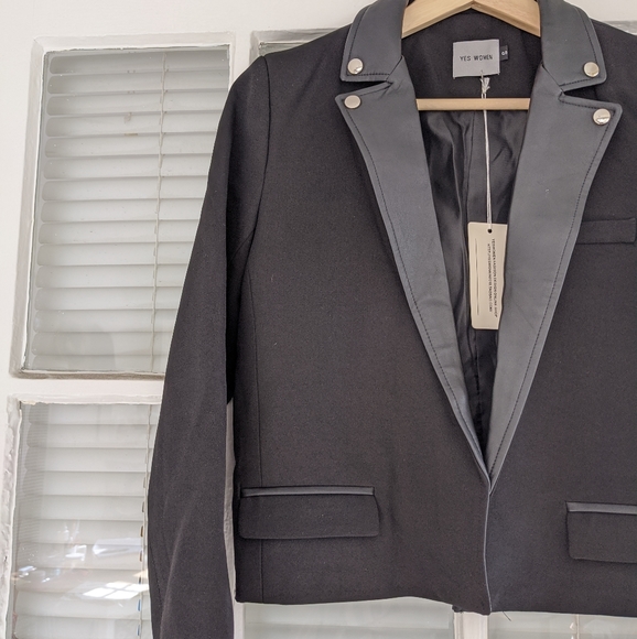 🆕 rocker crop blazer jacket small